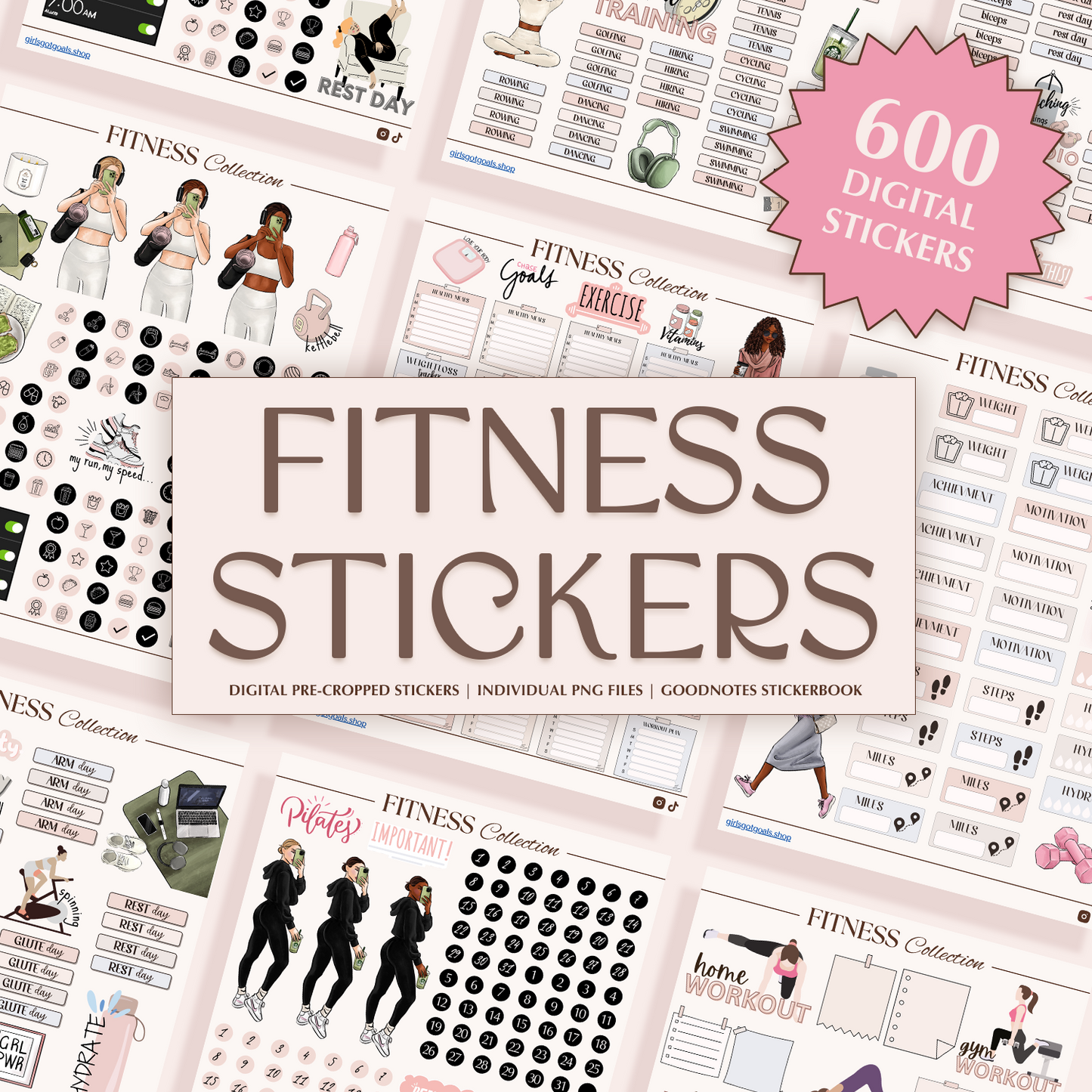 Digital Fitness Stickers
