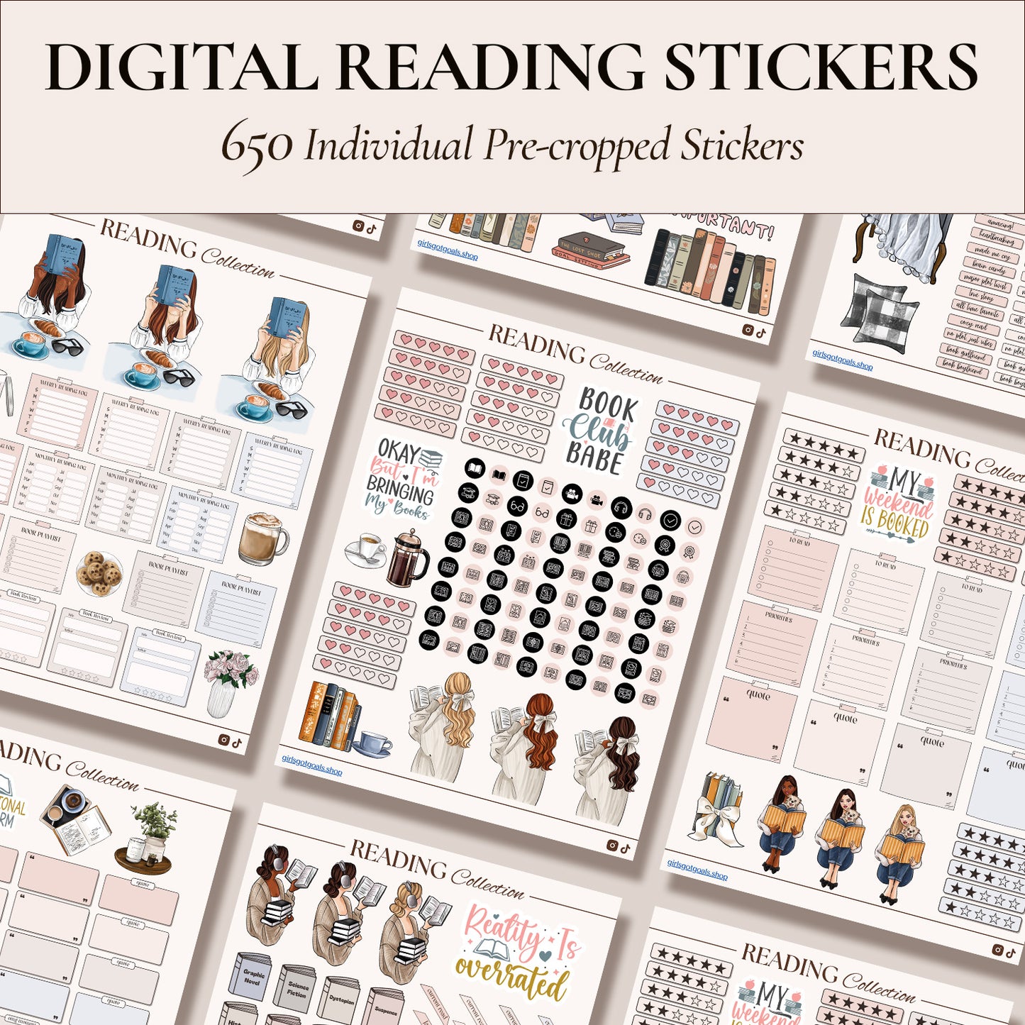 Digital Reading Stickers