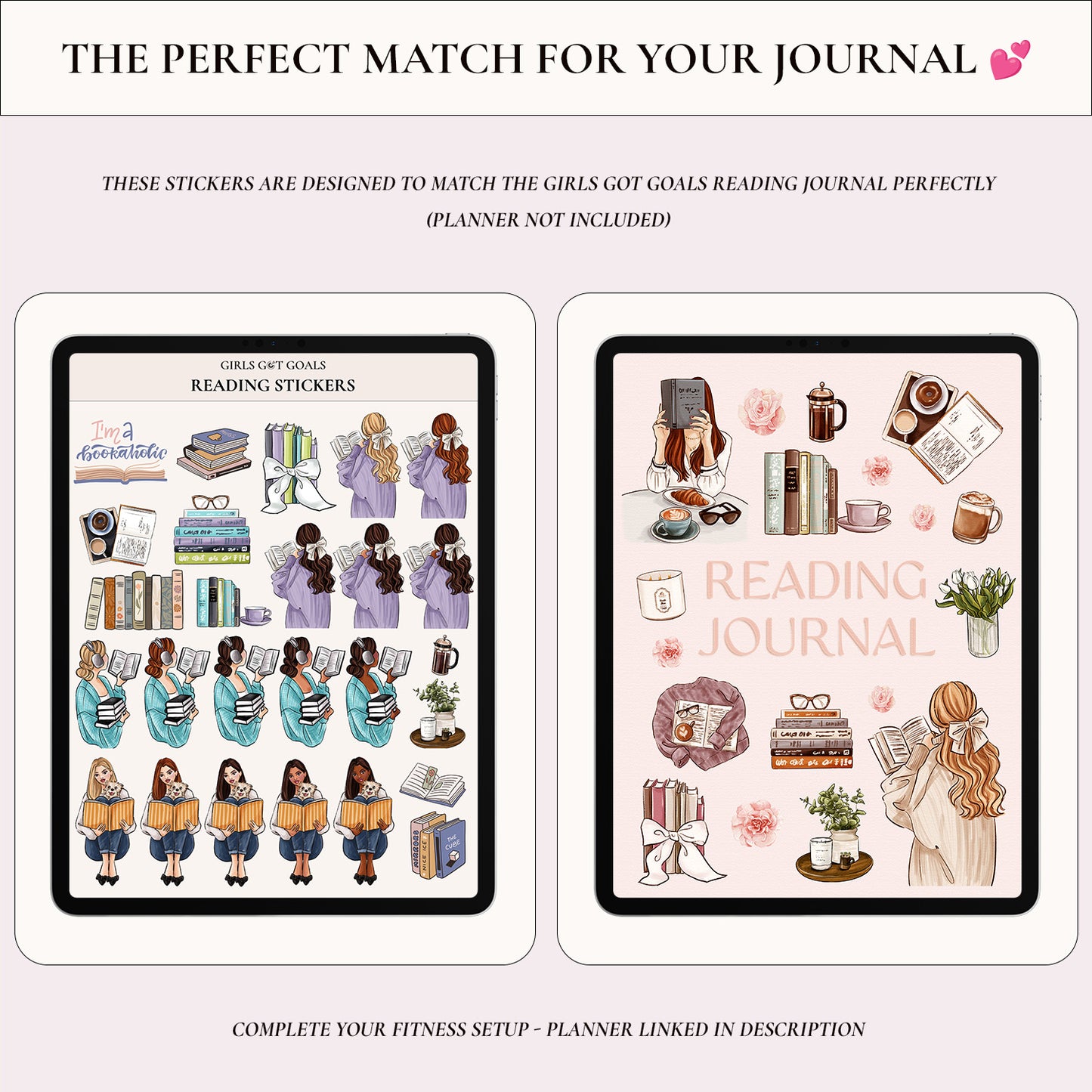 Digital Hand-Drawn Reading Stickers