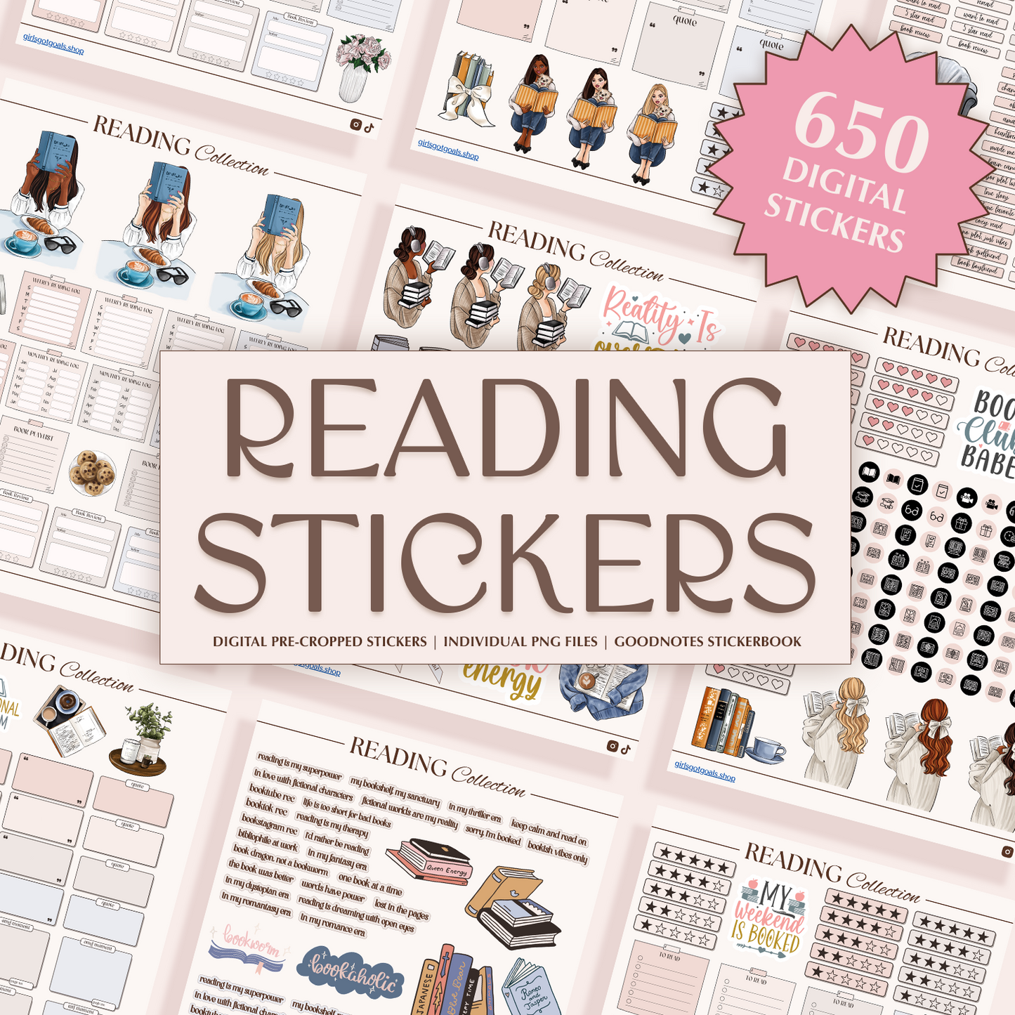 Digital Reading Stickers