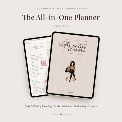 Undated Digital All-In-One Planner
