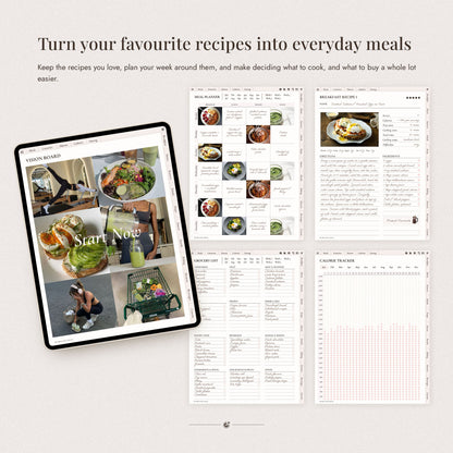 Digital Meal Planner & Recipe Book