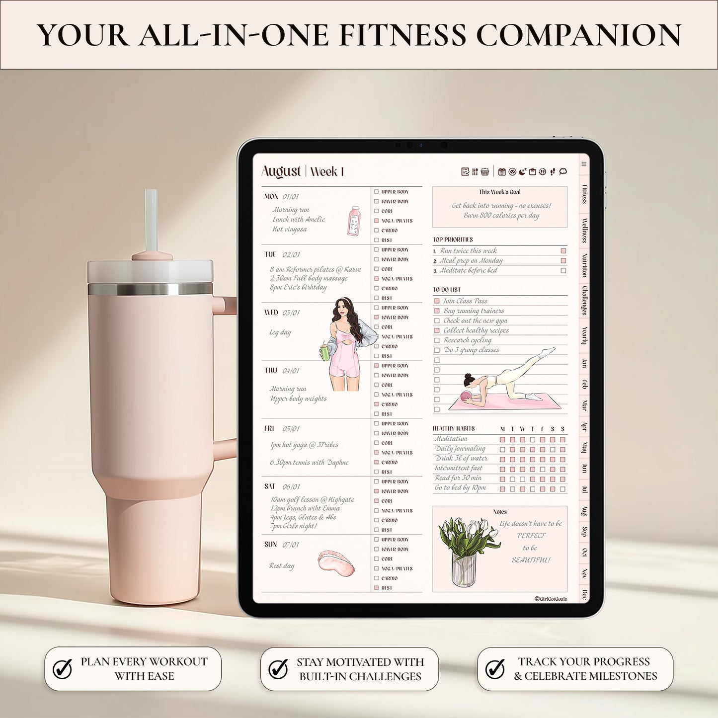 Digital Fitness Planner