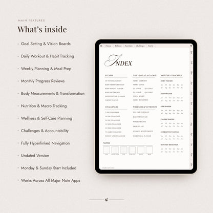 Digital Fitness Planner