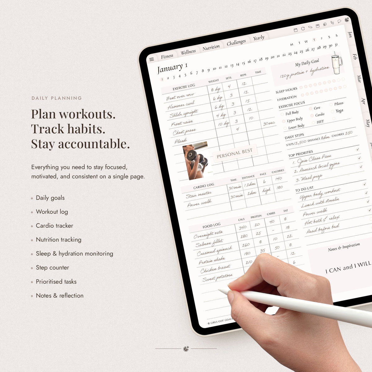 Digital Fitness Planner