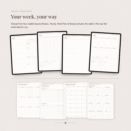 Undated Digital All-In-One Planner