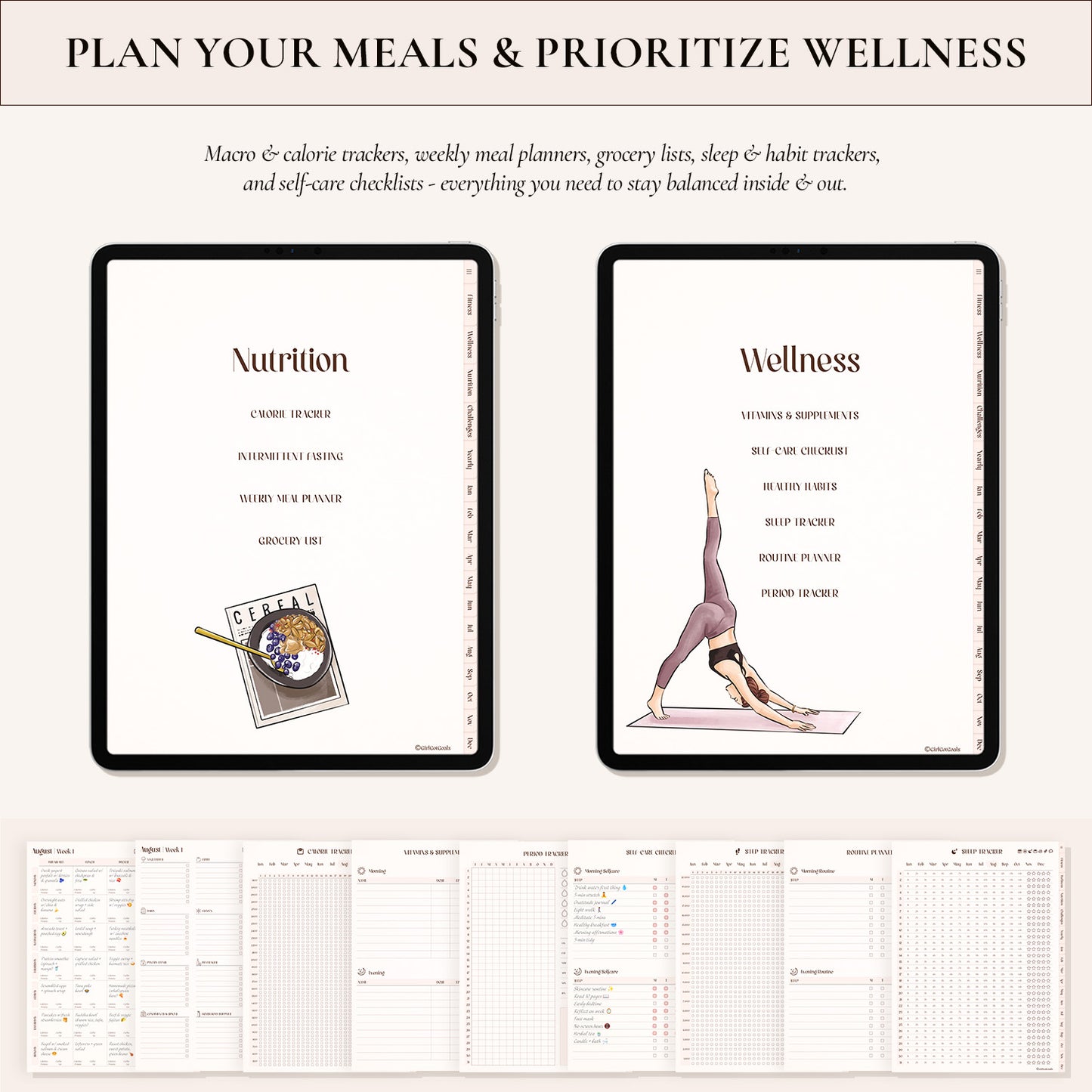 Digital Fitness Planner