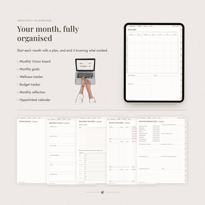 Undated Digital All-In-One Planner