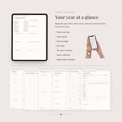 Undated Digital All-In-One Planner