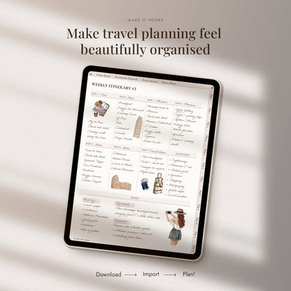 Digital Hand-Drawn Travel Stickers