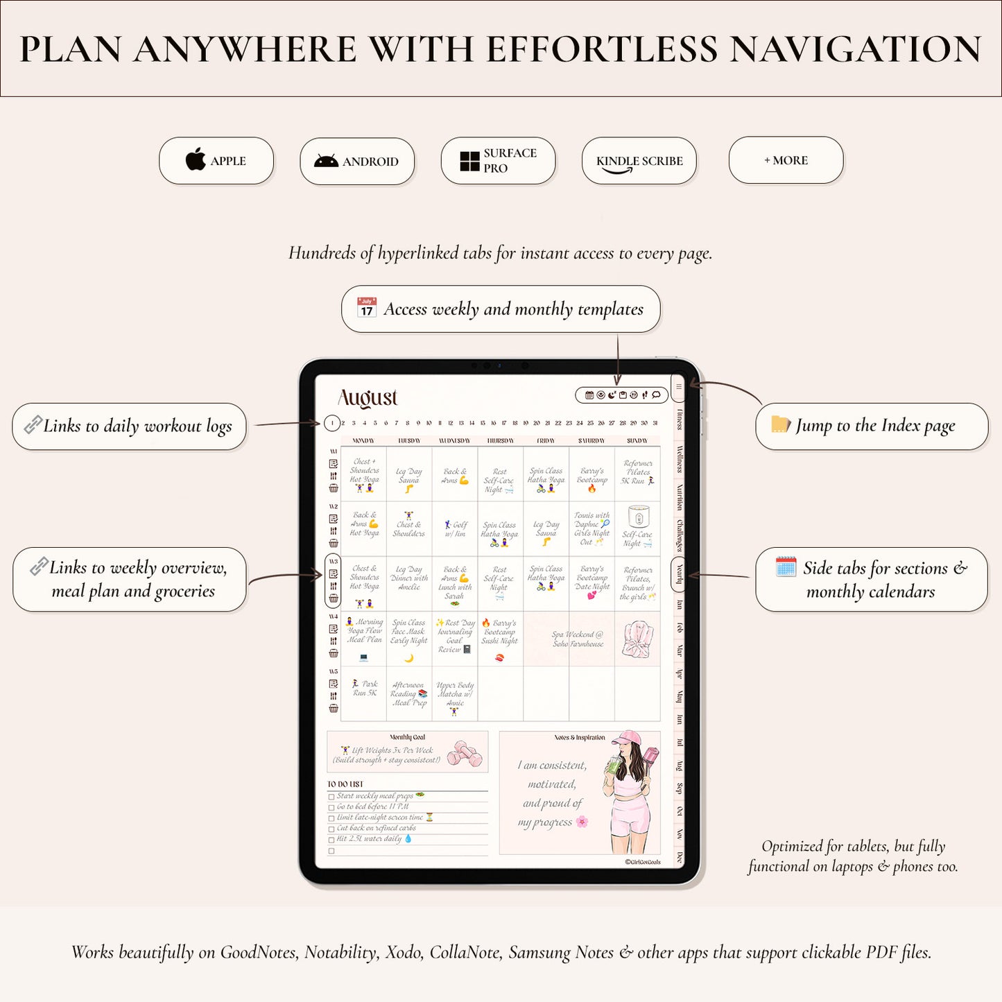 Digital Fitness Planner