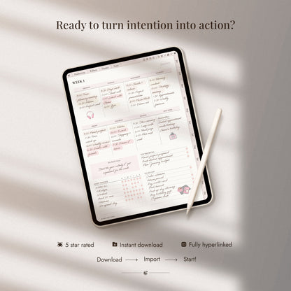 Undated Digital All-In-One Planner