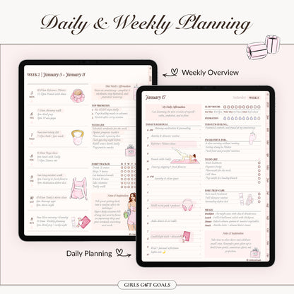 2026 + 2027 + Undated Digital Planner Bundle