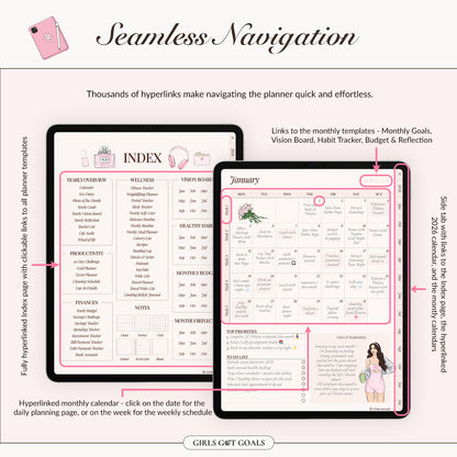 2026 + 2027 + Undated Digital Planner Bundle