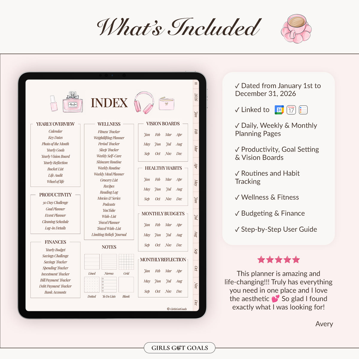 2026 Digital All-In-One Planner