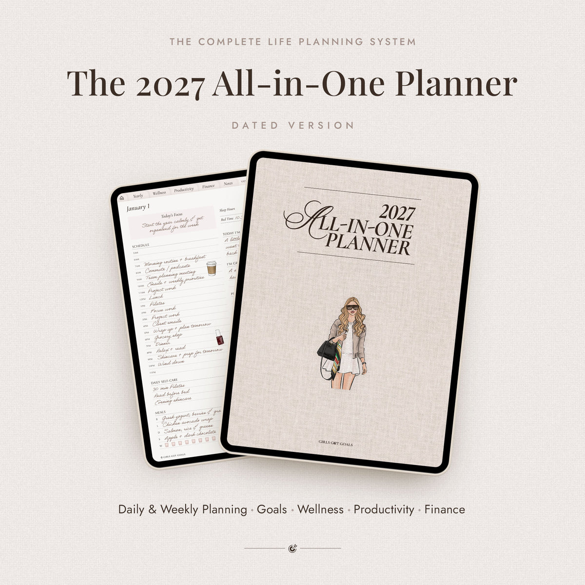 2027 Digital All-In-One Planner
