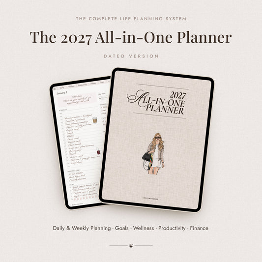 2027 Digital All-In-One Planner