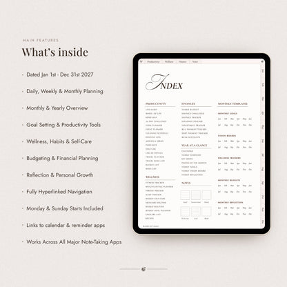 2027 Digital All-In-One Planner