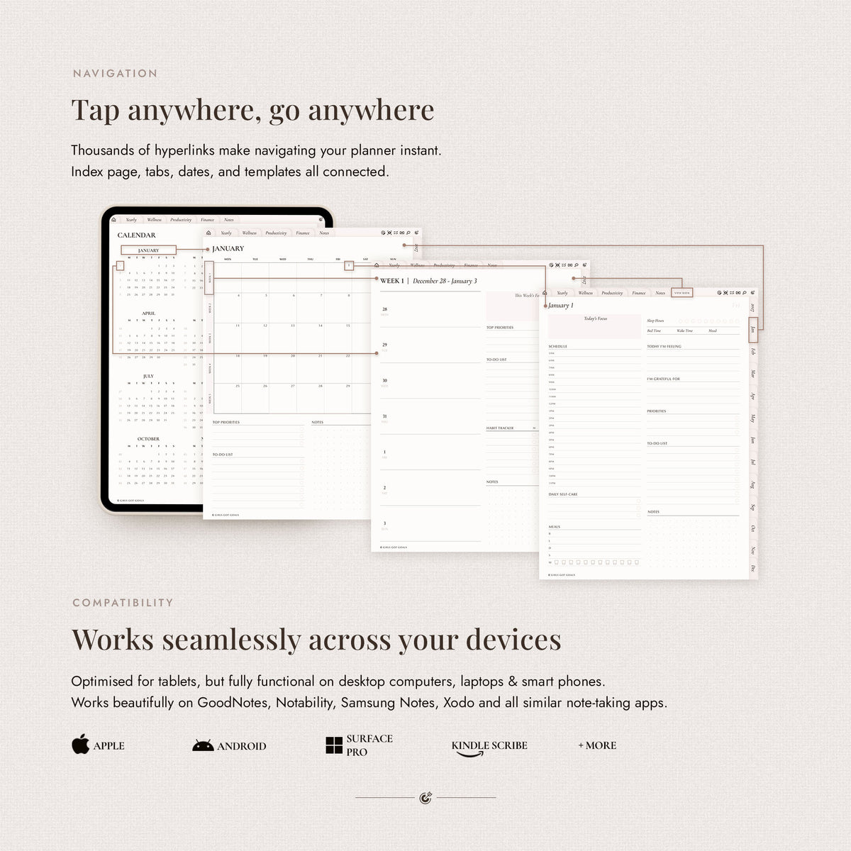 2027 Digital All-In-One Planner