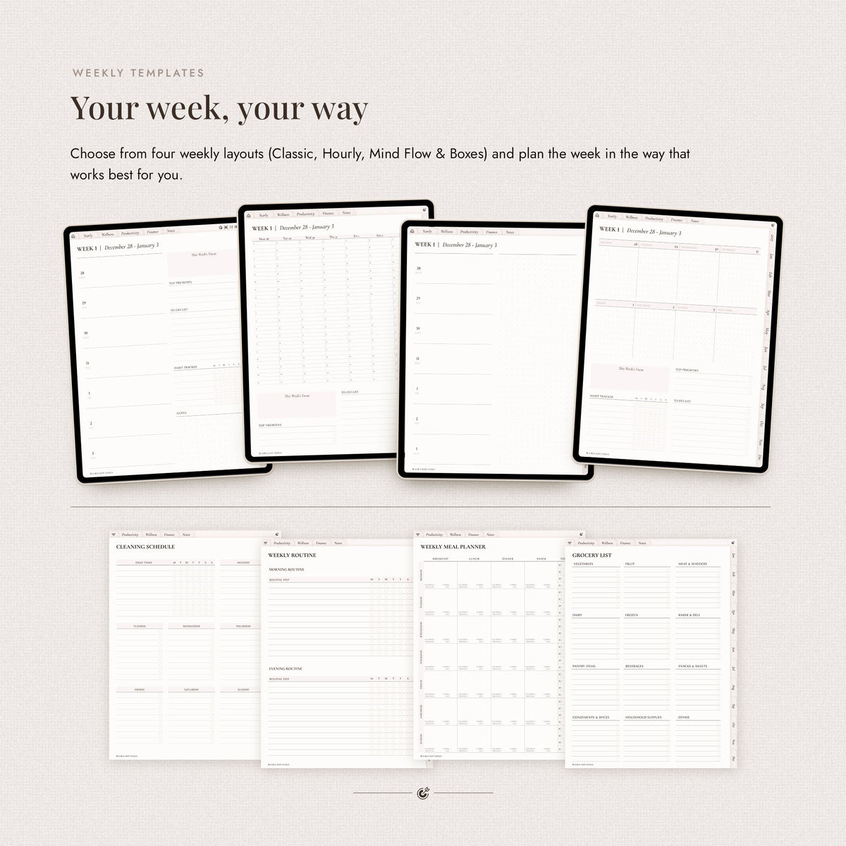 2027 Digital All-In-One Planner