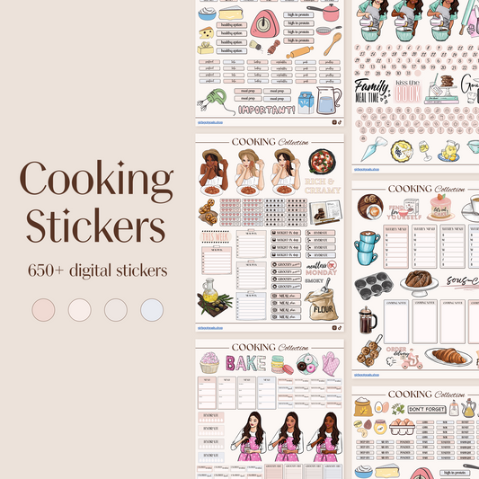 Digital Cooking Stickers