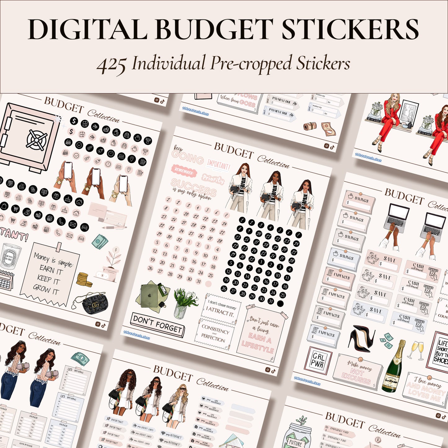 Digital Budget Stickers