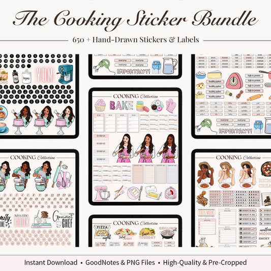 Digital Cooking Stickers