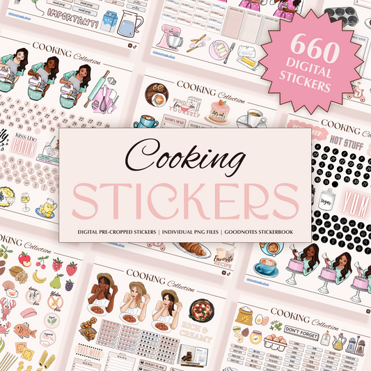 Digital Cooking Stickers