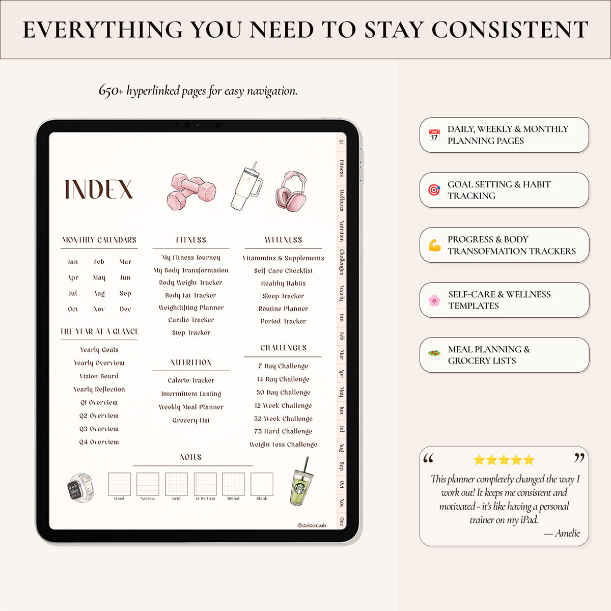 Digital Fitness Planner