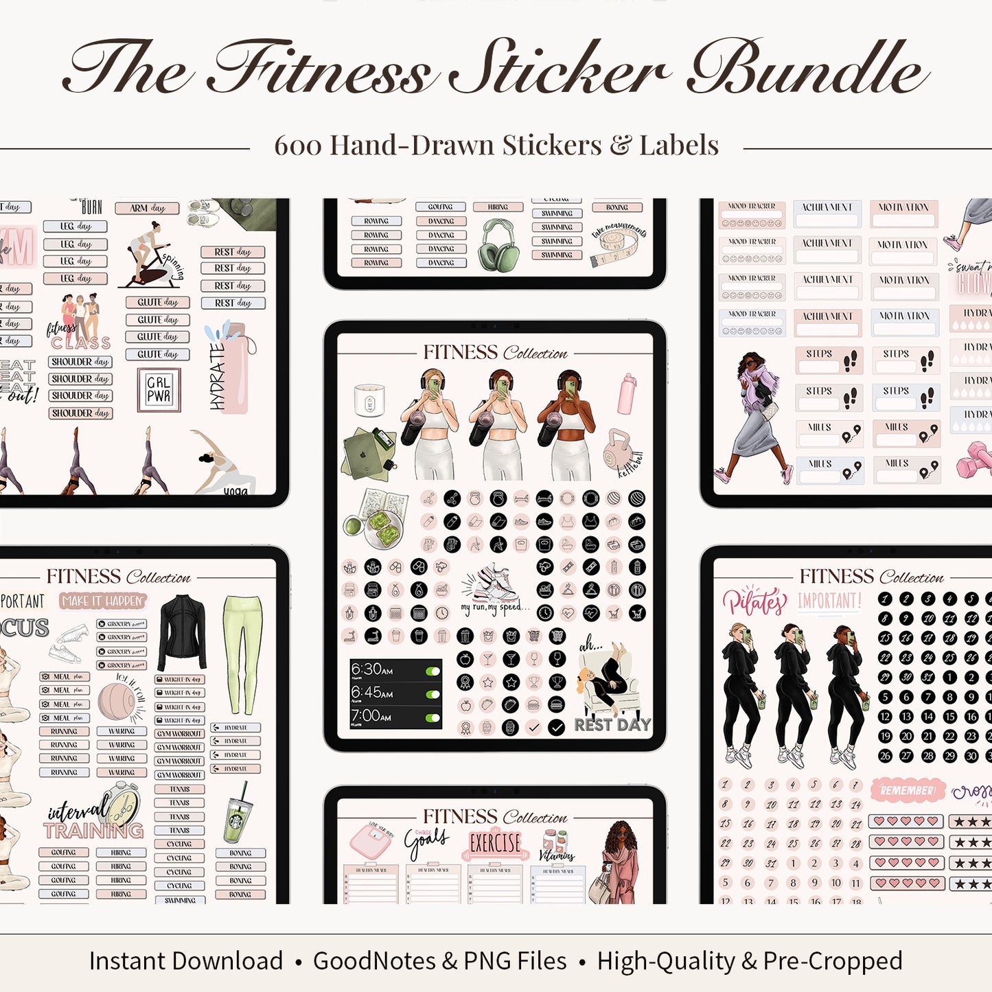 Digital Fitness Stickers