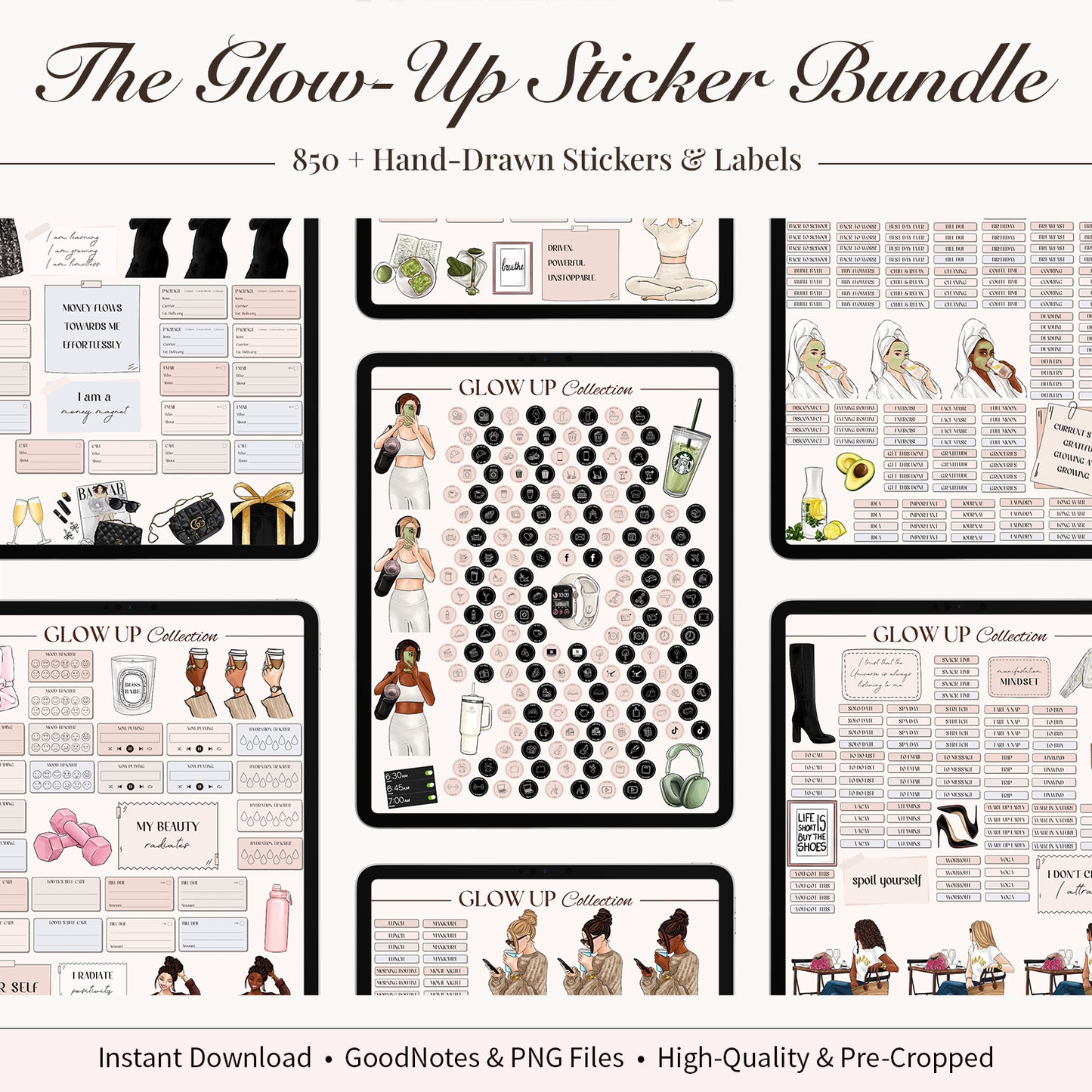 Digital Glow Up Stickers