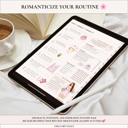 Digital Hand-Drawn Glow Up Stickers