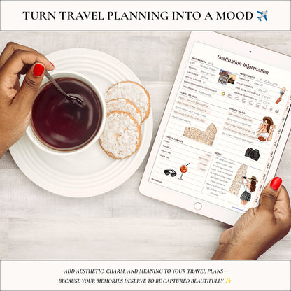 Digital Hand-Drawn Travel Stickers