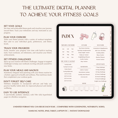 Digital Fitness Planner