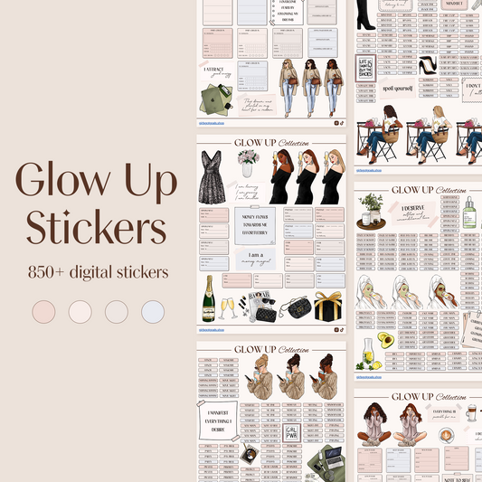 Digital Glow Up Stickers