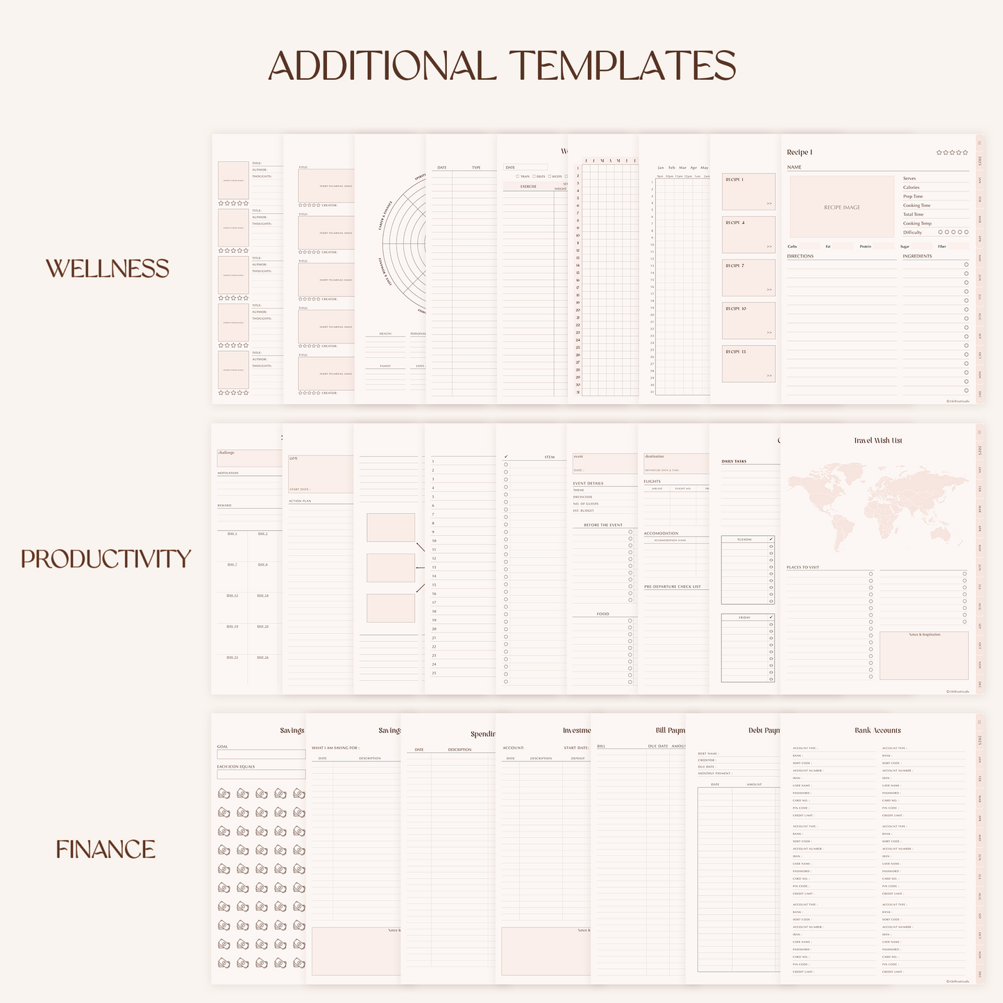 2025 Digital Glow Up Planner