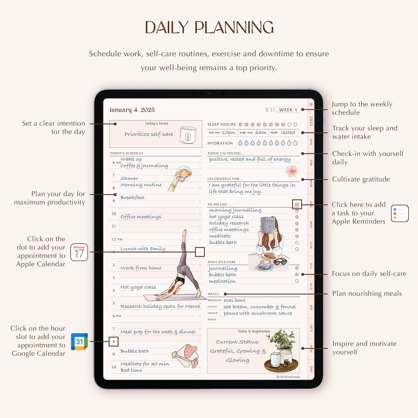 2025 Digital Glow Up Planner