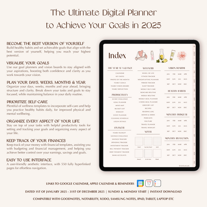 2025 Digital Glow Up Planner