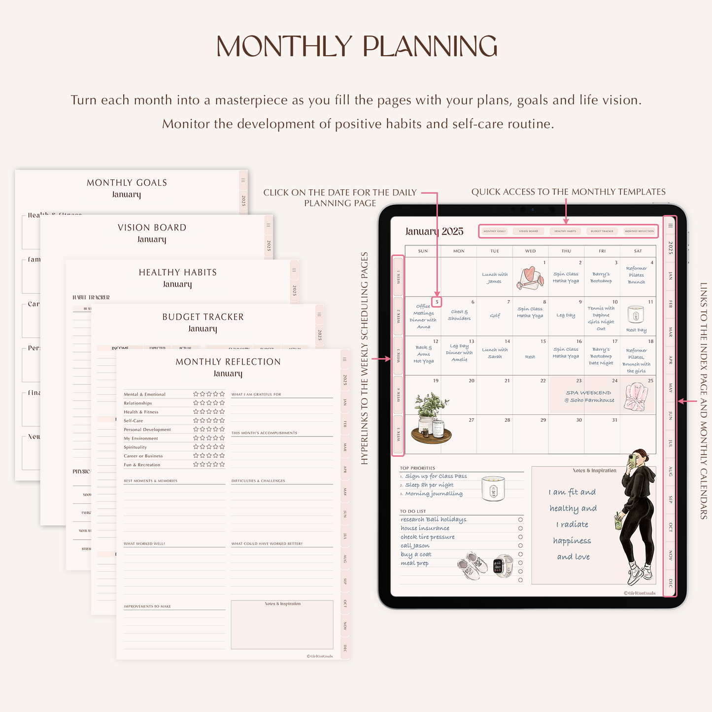 2025 Digital Glow Up Planner